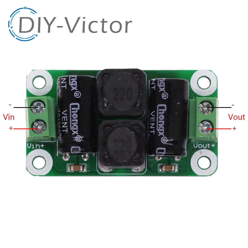 0-50V 2-4A DC power supply filter board Class D power amplifier Interference suppression board car EMI Industrial control panel