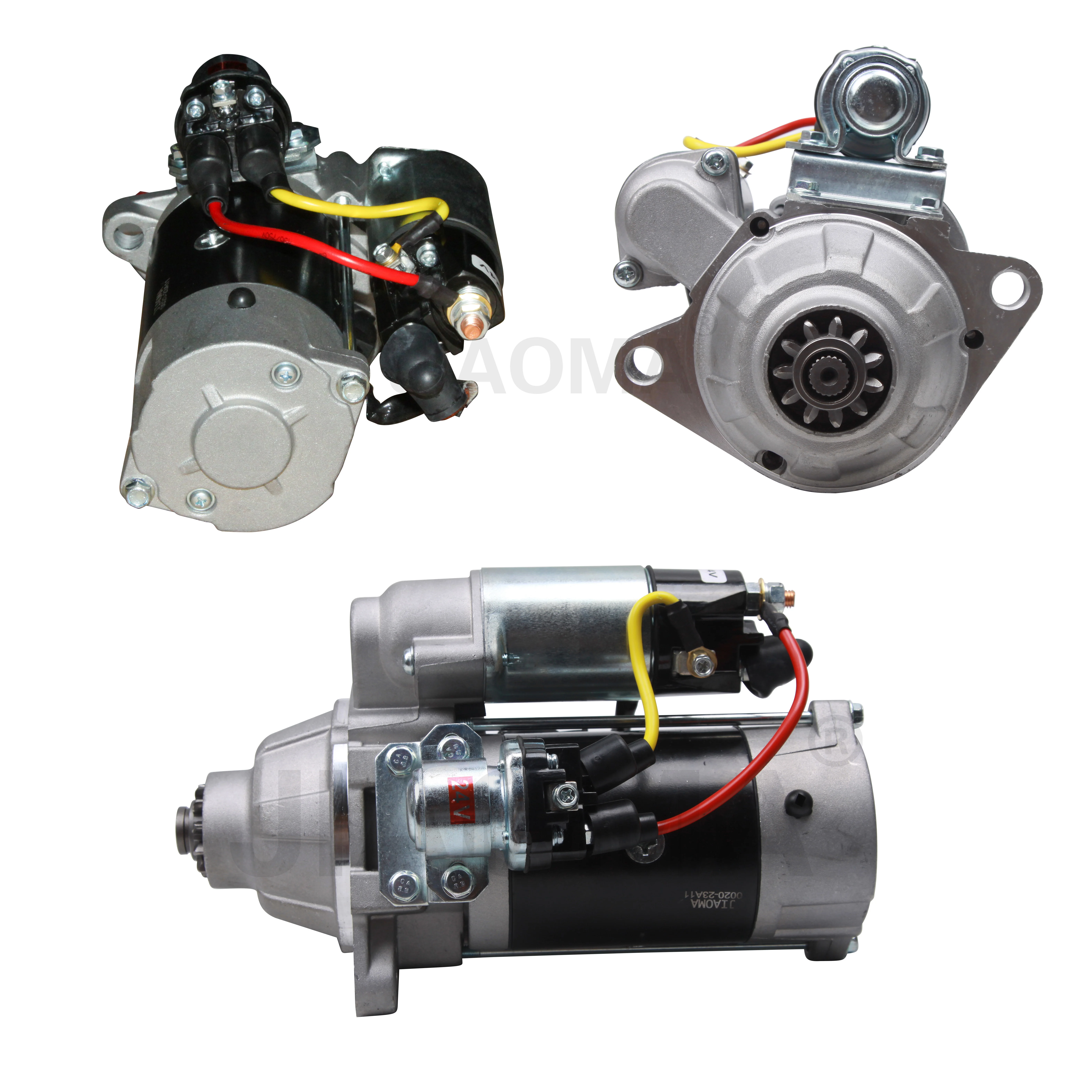 

JUEGE Excavator Engine Starter 6d14 6D15 6D16 M3T56072 24V 2 holes 11T 40MM R210-5 R215-7 SK250-6 SK320 SK330