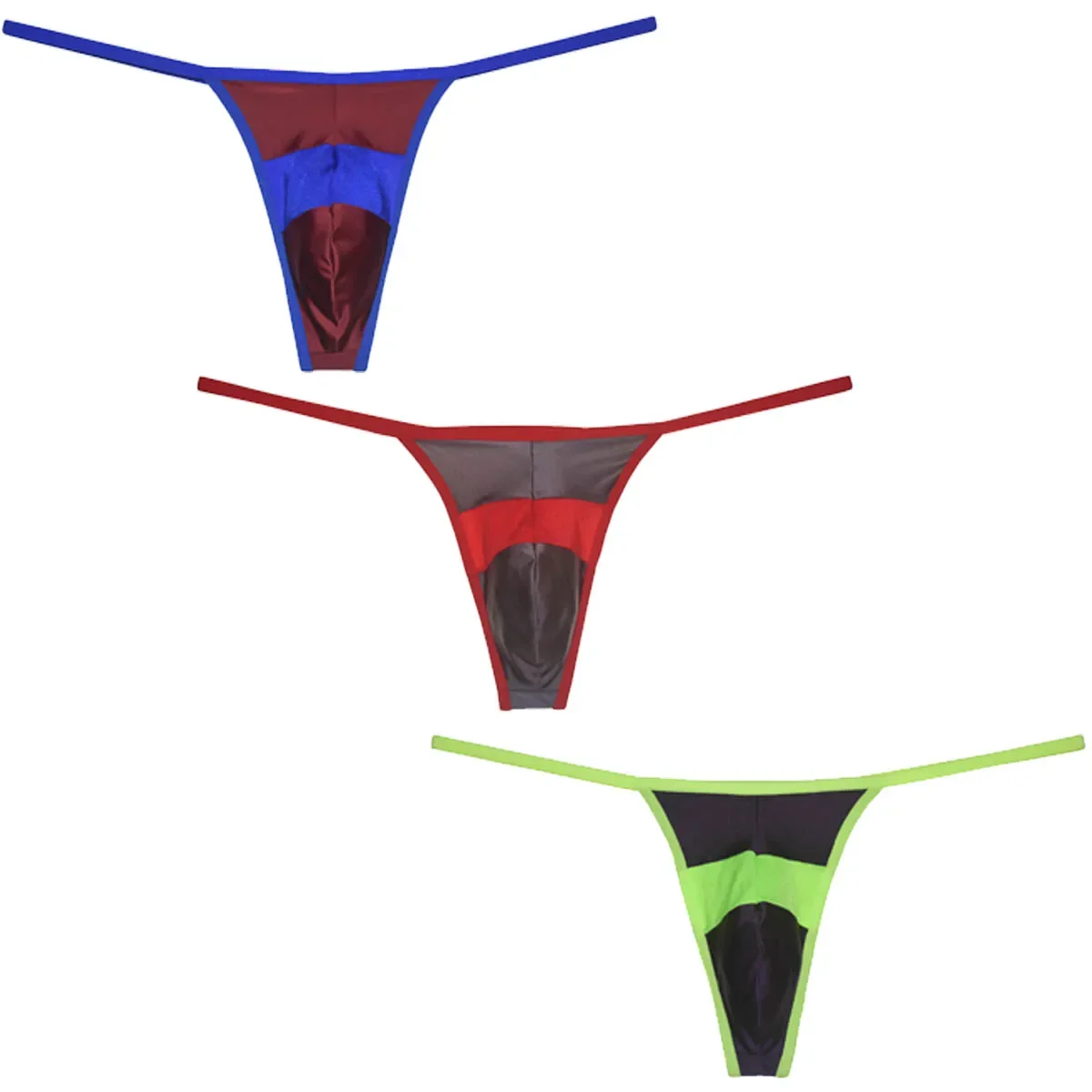 

Mens Low-Rise Thong Sexy G-String Bulge Pouch String Briefs Jockstrap Stretchy Bikini Tangas Quick-Dry Smooth Underwear Lingerie