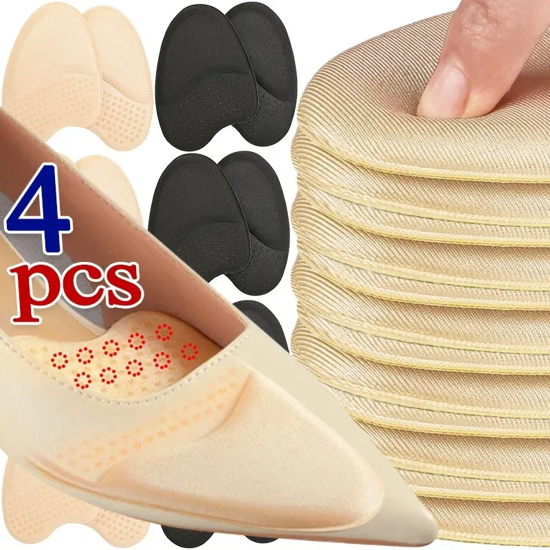 Elastic GEL Forefoot Pad 6D Sponge Anti Drop Heel Half Insole Comfortable Anti Slip Shoe Pads Sweat Absorption Antiwear Inserts