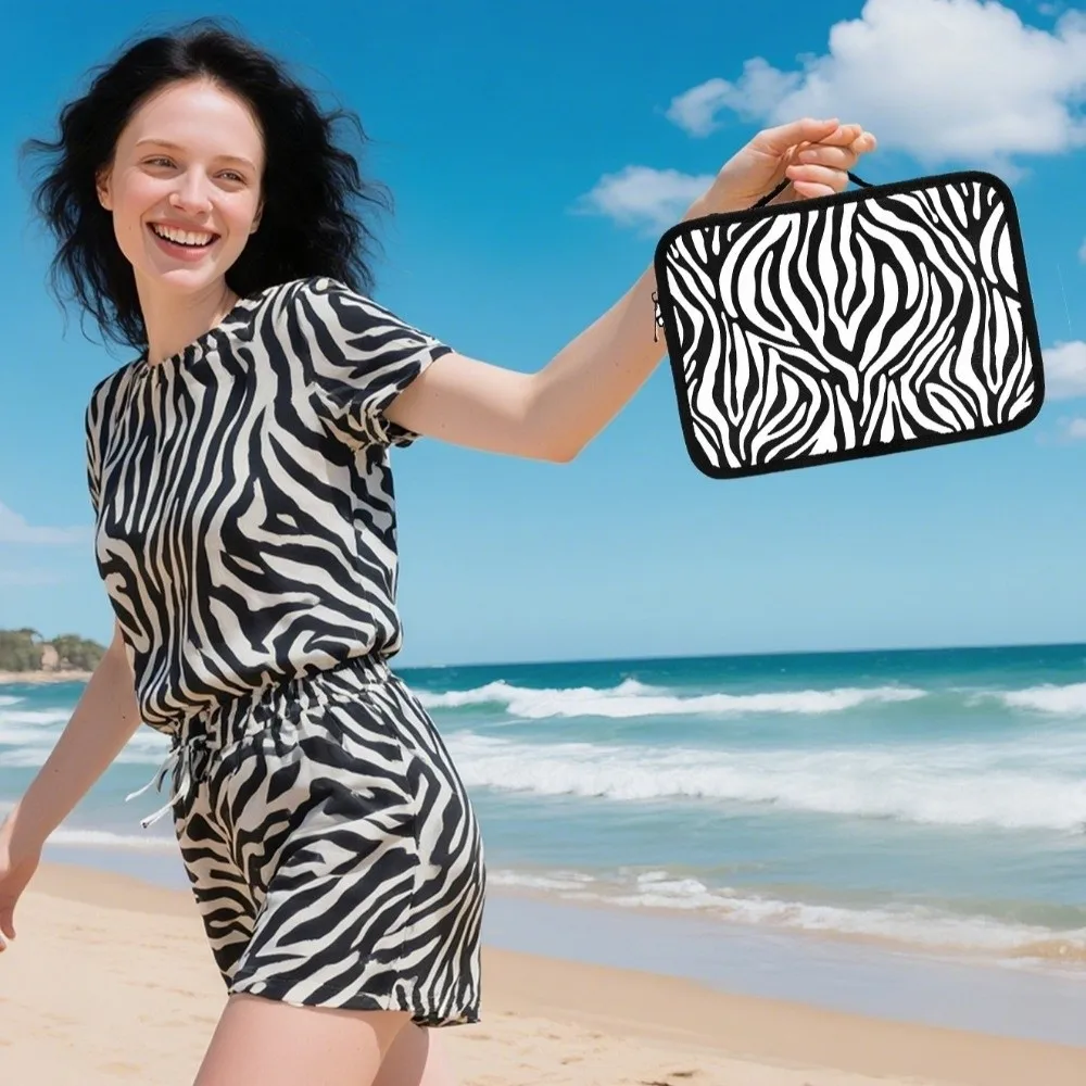 

Hairdressing Stripe Barber Box Universal Large Capacity Electric Clipper Bag Portable Makeup Bag Hairdressing Tool Storage Bag