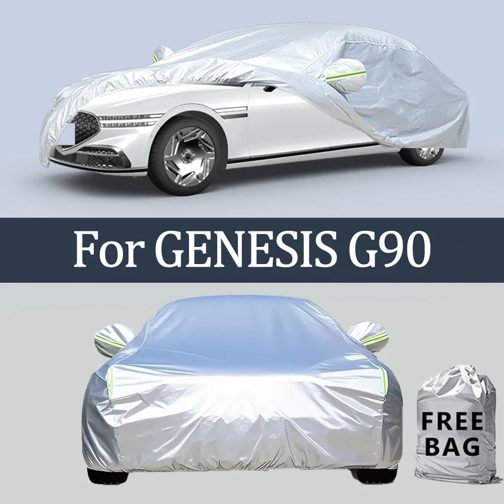 

For GENESIS G90 Car Cover Outdoor Protection Covers Snow Sunshade Waterproof Dustproof Exterior UV Car Accessories