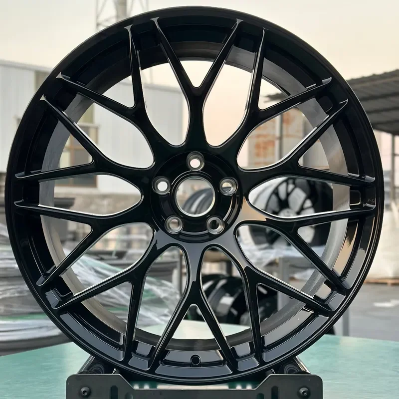 Multi Spokes Gloss Black ize Size Forged Wheels 5x114.3 5x120 Rim 16 17 18 19 20 21 22 23 24 Inch Wheel Hub