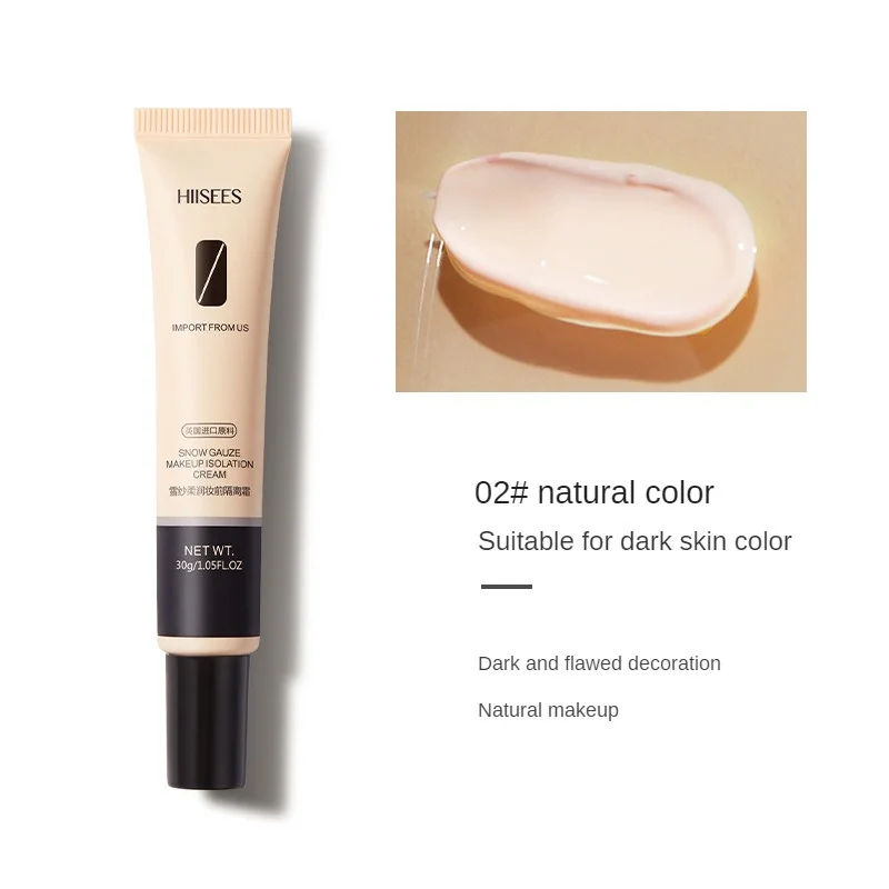 30g Gesichts grundierung Make-up feuchtigkeit spendende Isolation creme unsichtbare Poren Gesichts aufhellung Korrektur Hautton erfrischende Kosmetik