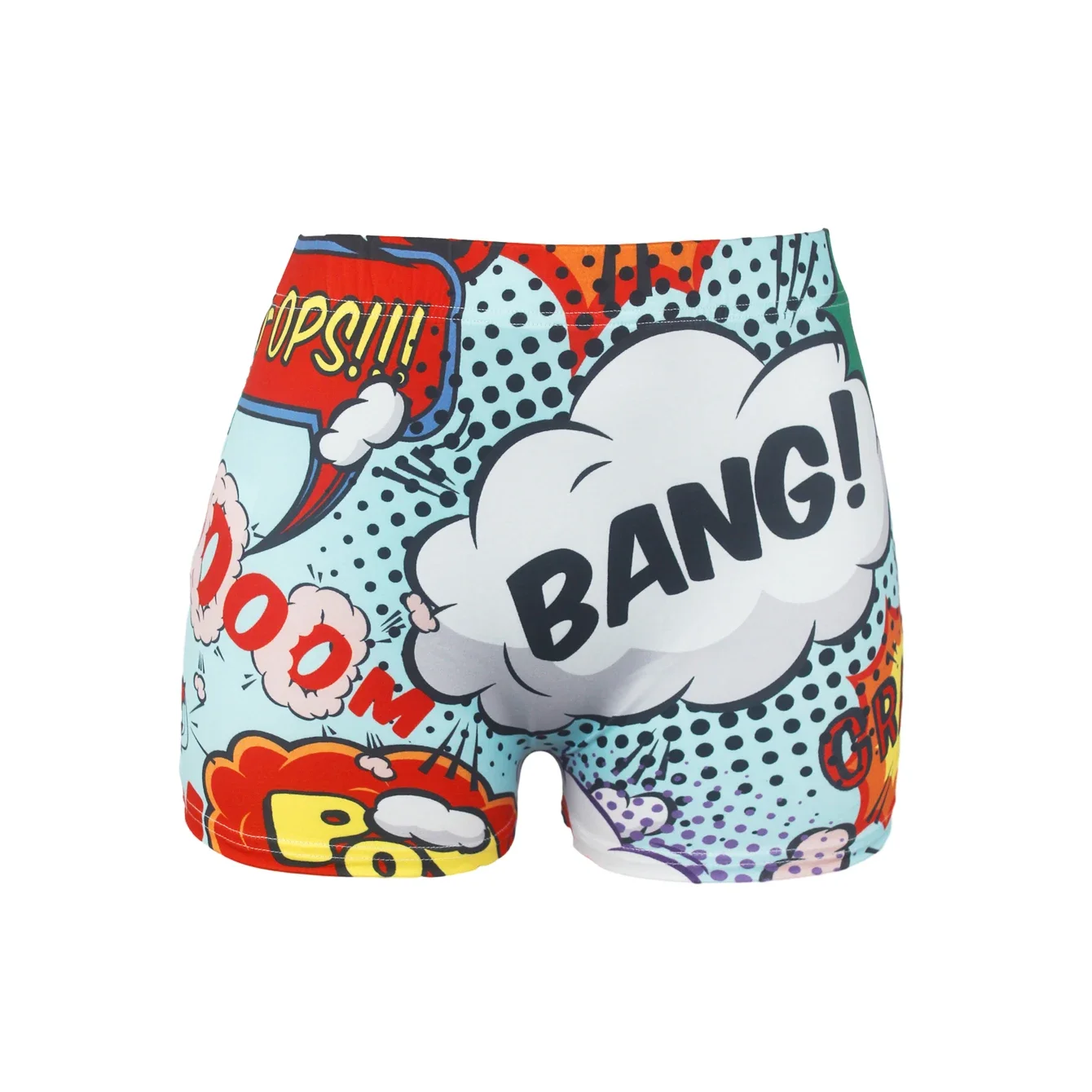 Women's Sexy Booty Shorts  BOOM BANG Print Summer Clothes Women Gym Biker Y2k Yoga Shorts