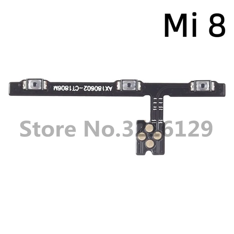 New Power On Off Volume Side Button Key Flex Cable For Xiaomi Mi 8 9 se Lite / Mi 9T 10T 10 Note 10 Pro Lite Replacement parts