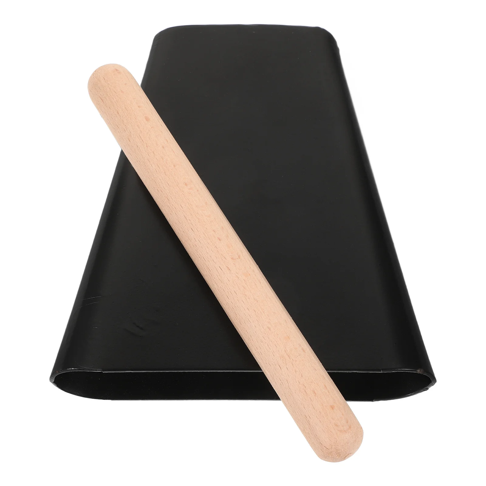 

1Set Metal Cowbell with Mallet Stick Compact Portable Percussion Instrument for Drum Set Stage Performance Sporting Events Noise