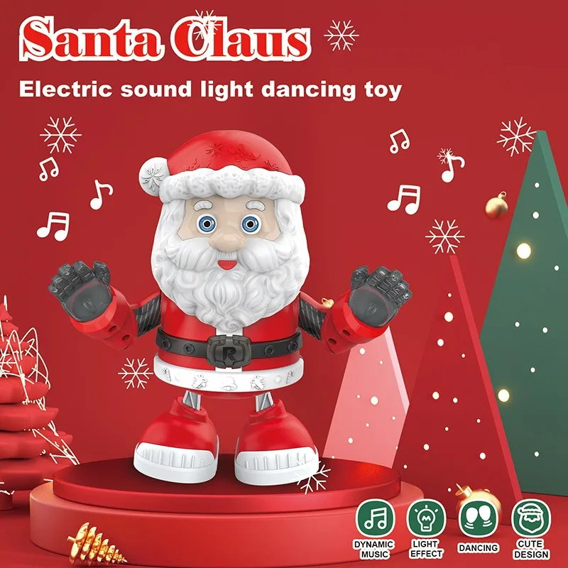 

Singing Dancing Santa Claus Toy Twerking Santa Interactive Toy Electric Dolls with Music Christmas Decoration for Home Kids