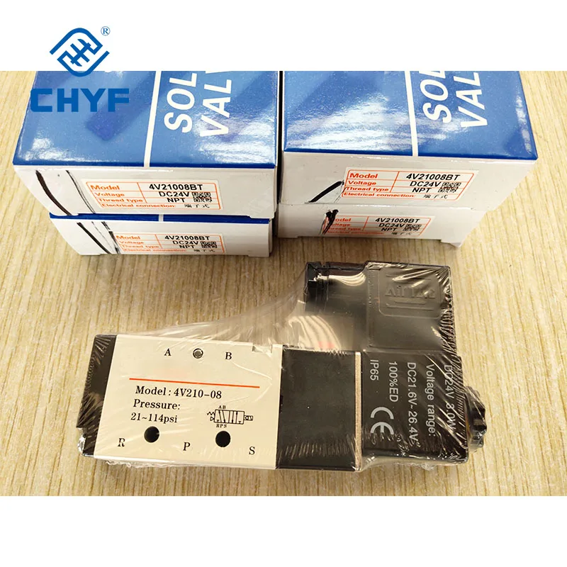 

Pneumatic Control Airtac Solenoid Valve 4V310-08 4V310-10 4V320 4V410 4V330 4V330C 4V330E 4V330P