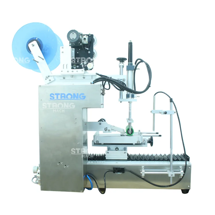 Affordable Semi Automatic Desktop Wrap Around Labeling Machine for Flat Square Bottles Labeling Application
