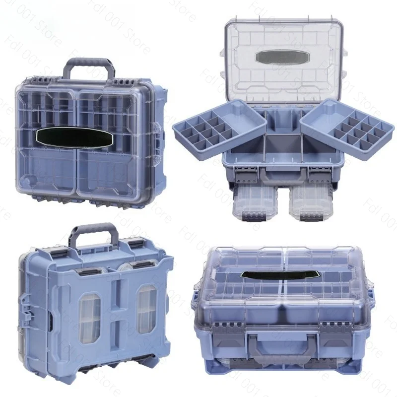 Fishing Tackle Box Large Capacity Portable Multi-functional Waterproof Bait Accessories Outdoor Camping Storage Box
