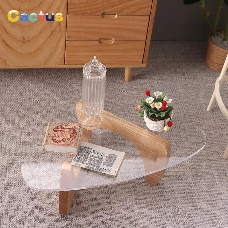 

1:6 Dollhouse Miniature Table Coffee Table End Table Tea Table Furniture Model Decor Toy Accessories