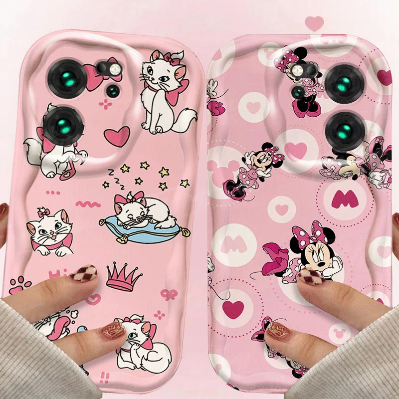 Disney Mickey Mouse Marie Cat Phone Case For Xiaomi Redmi 12 12C 12R 11A 13C 10 10C 10X 9 Power 9A 9C 9T 8 K70E K70 K60 K50 Pro