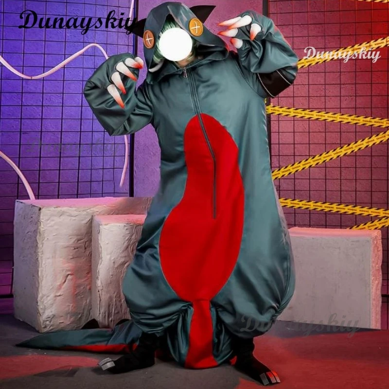 Guita Gachiakuta Cosplay Outfit Wig Mask Prop Shoes Embroidery Top Vest Short Backpack Halloween Christmas Convention view 3