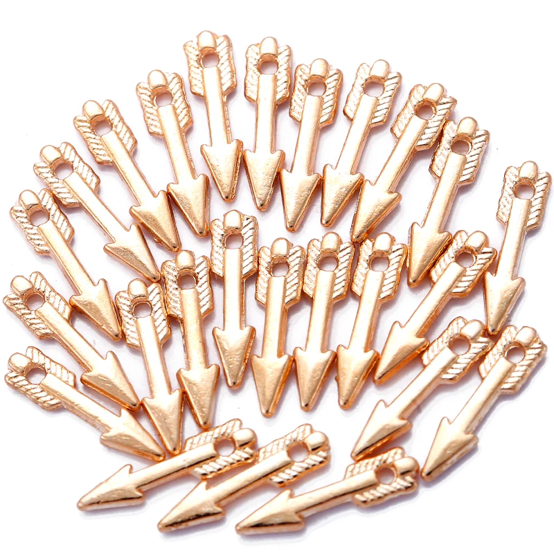 50 قطعة منتج جديد 14.5*4 مللي متر 6 ألوان صغيرة السهم Charms قلادة قلادة سوار صنع المجوهرات الحرف اليدوية Supplies بها بنفسك لوازم