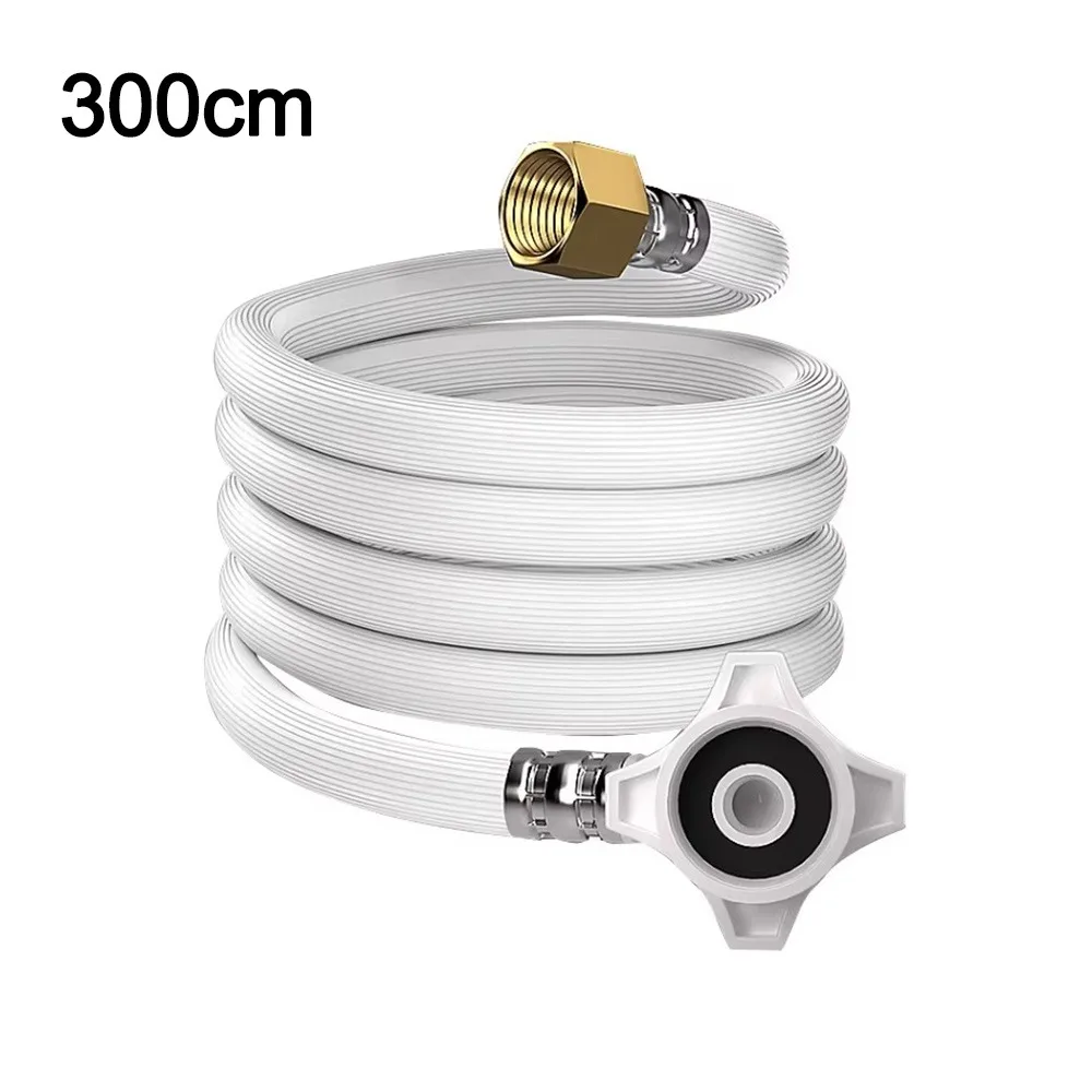 PVC Plumbing Hose G1/2-G3/4 Inch 80-500cm Length Flexible Braided Hose Explosion-Proof High Pressure Kitchen Bathroom Plumbin