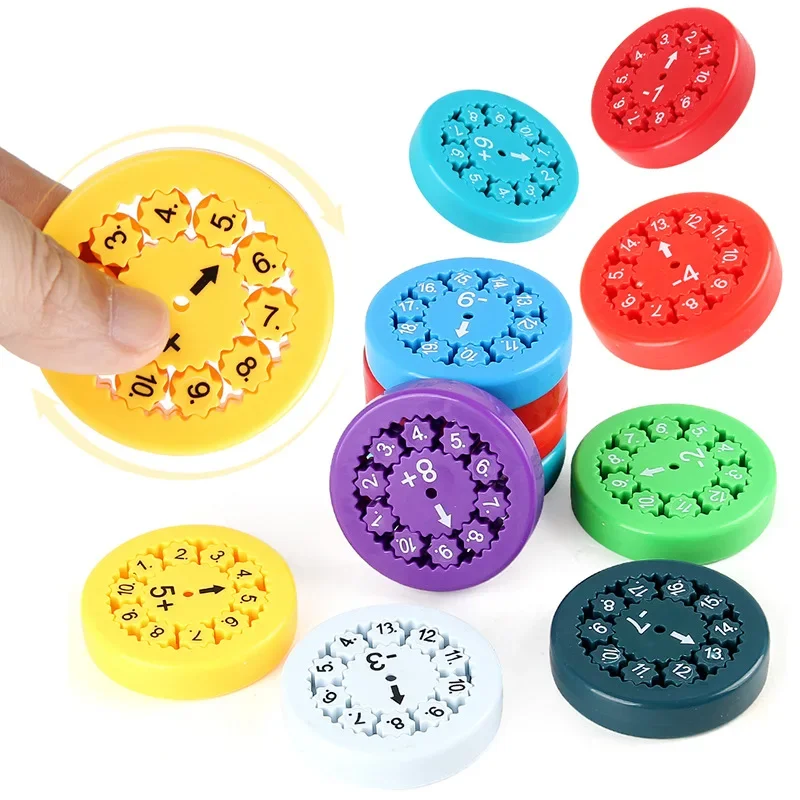 Matemática fidget spinners brinquedos educativos rotativos para crianças aprender aritmética ponta do dedo giroscópio ferramenta educação presentes do estudante