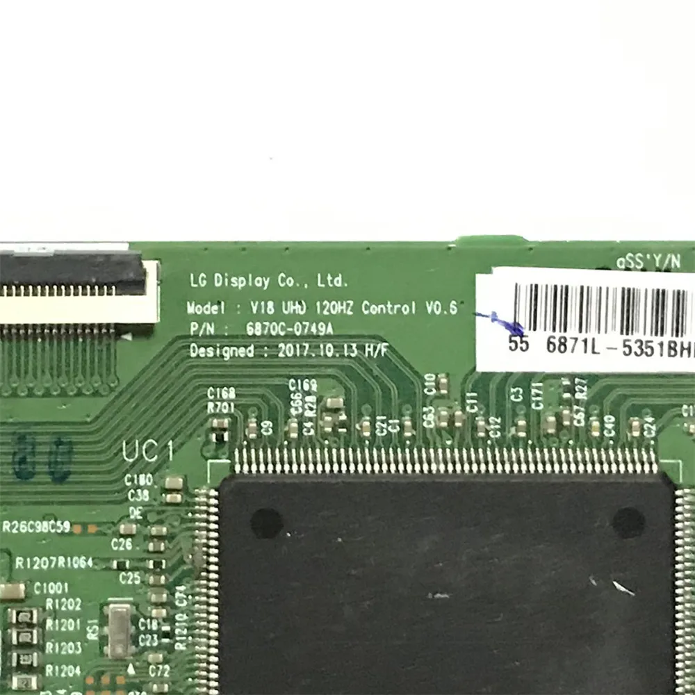 6870C-0749A TCON Board For TV LC650EQL-SLA1 120HZ 4K Logic Board TV Tcon Board Original Display Equipment V18 UHD 6870C 0749A