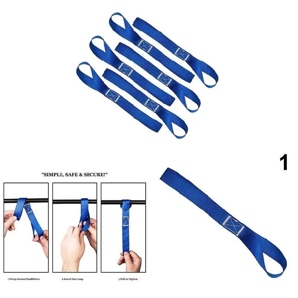 

Mutipurpose Goods Cart Motorbike Tie Downs Motorcycle Soft Straps Luggage Straps Straps Loops Hook strap