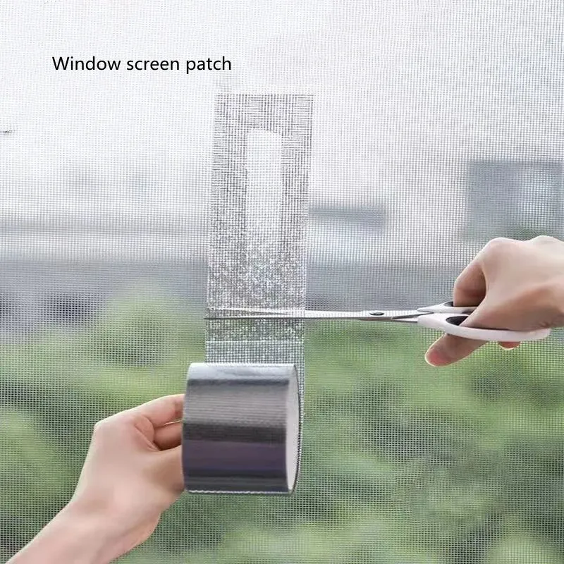 Anti Mosquito Window Screen Repair Subsidy Self Adhesive Waterproof Window and Screen Repair Tape Mesh Insect Repellent Patch