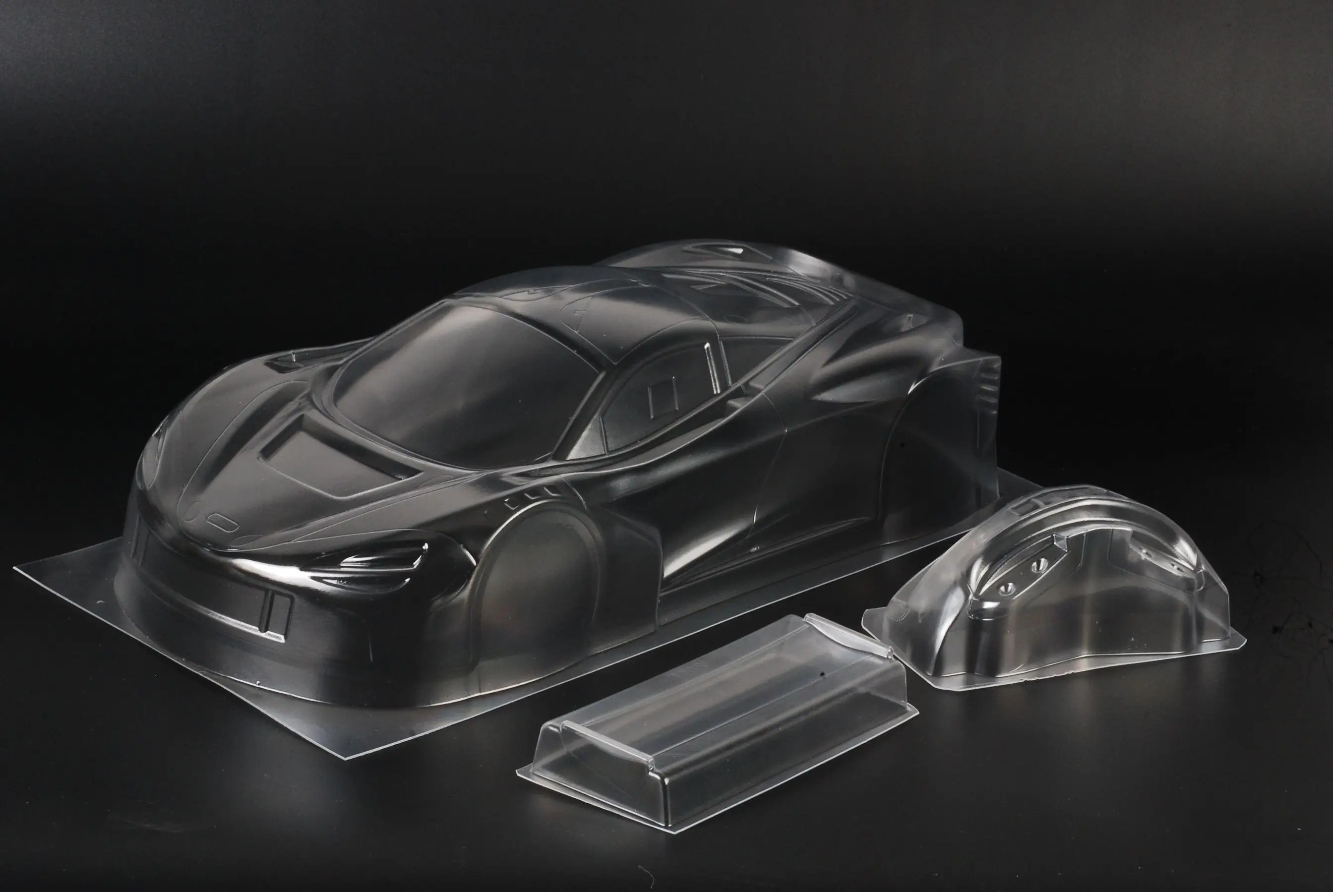 High quality 720S GT3 DTM 1/10 drift RC PC body shell lampshade 190mm width Transparent drift body shell RC hsp hpi trax Tamiya