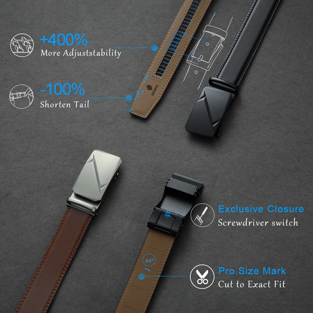 Männer Leder Gürtel Automatische Schnalle Gürtel Mode Legierung Gürtel Echtes Leder Luxus Gürtel für Männer Business Luxus Designer Kleidung – Detail 5