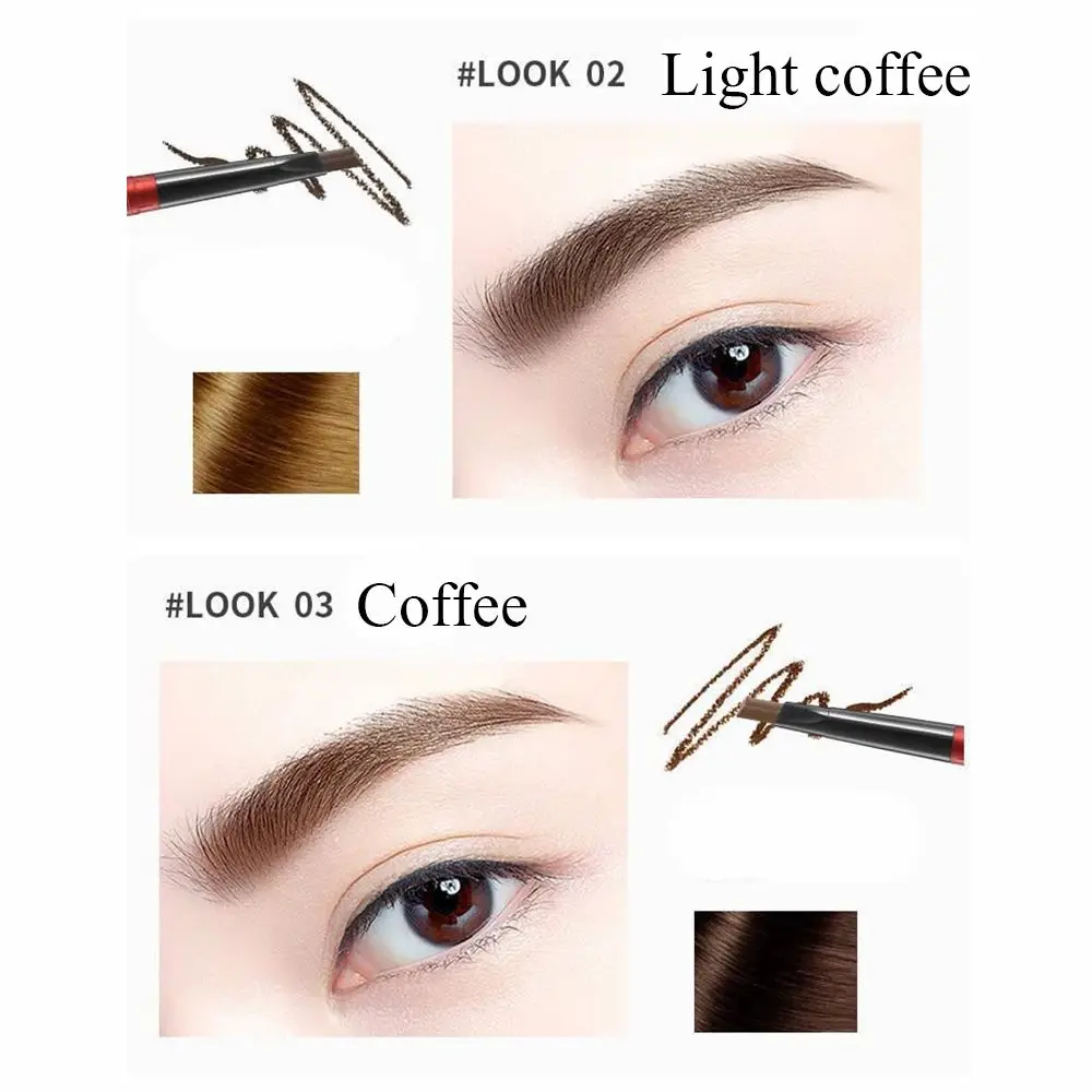 6 Color Waterproof Double Head Makeup Tool Eyebrow Pencil Tattoo Pen Cosmetic