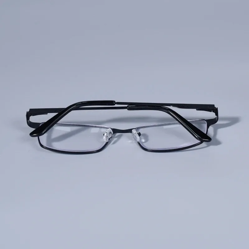 +0,75 1,25 1,5 1,75 2,0 2,25 2,75 Anti-Blaulicht Herrenbrille Quadratischer Metallrahmen Große Lesebrille Presbyopie-Brille Gafas Lectura – Detail 15