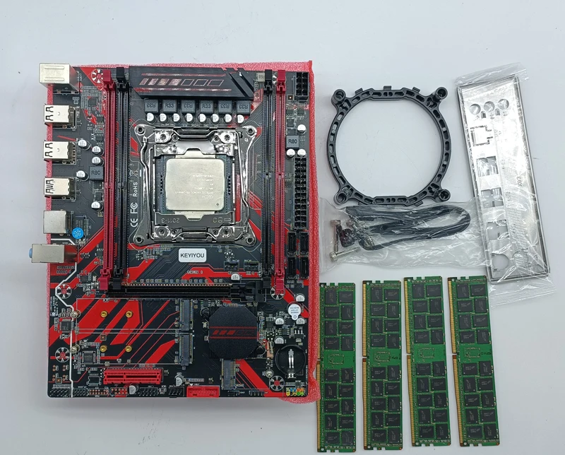 Imagem -06 - Kit de Placa-mãe X99 com Processador de Quatro Canais Lga20113 Grupo e5 2699 v3 64gb 4x16gb Memória Ddr4 Ecc M-atx e5 2699v3