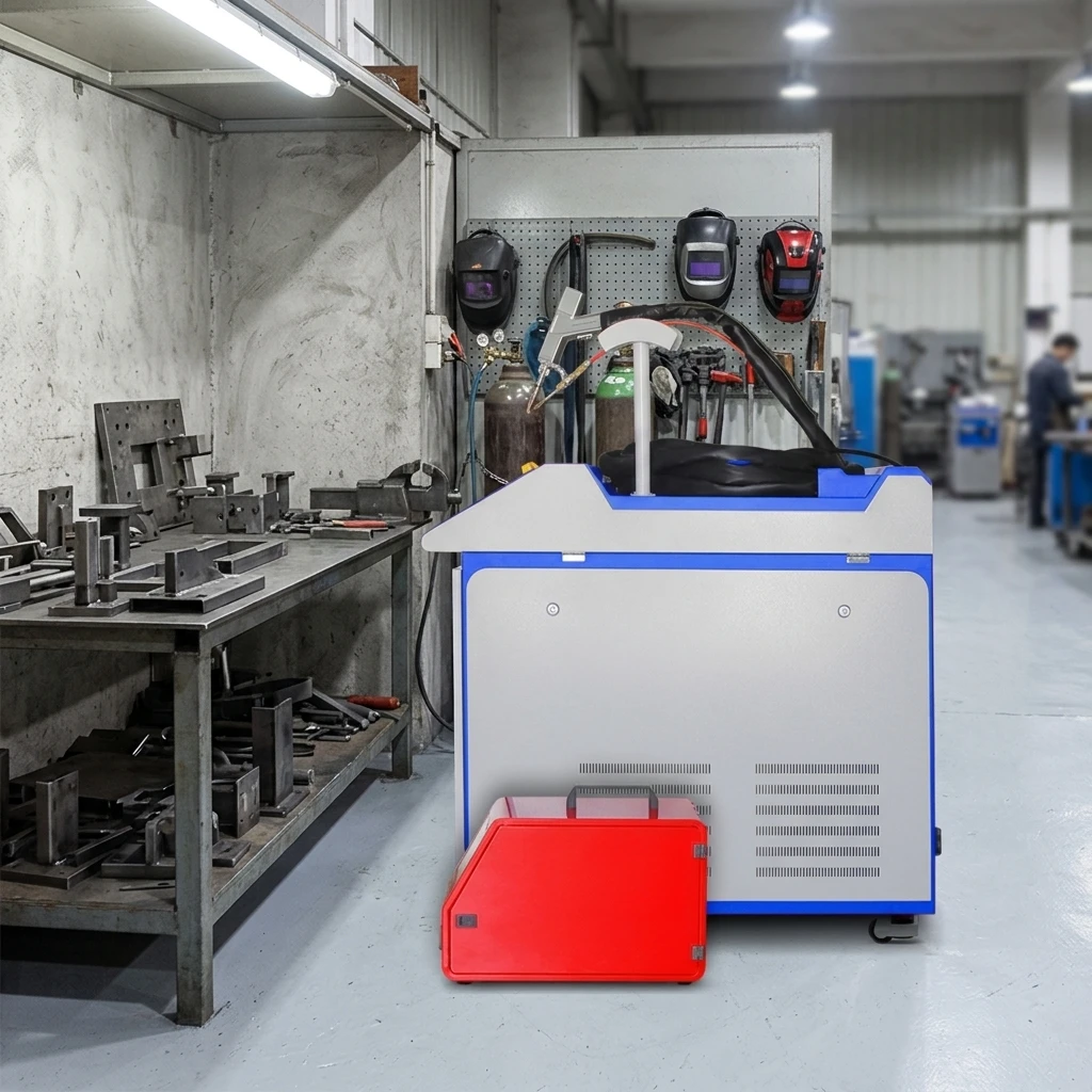 Handheld 4-in-1 Fiber Laser Welder, Non-Contact Cleaning Precision Welding Cutting No Damage To Workpiece