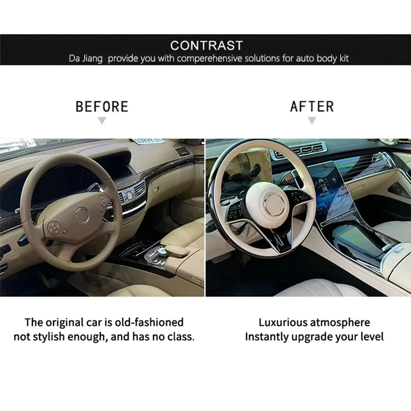 Modification Accessories W221 Upgrade to W223 Luxury Car Parts Interior Body Kit for S-class Auto Accessories