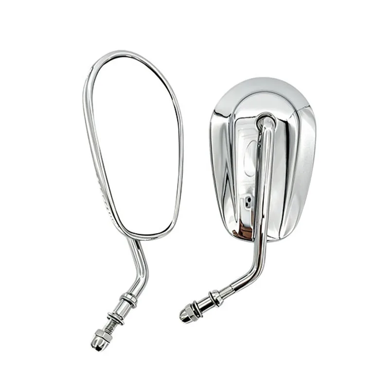Für Harley-Davidson Rückspiegel Motorrad E-Bike Roller Verstellbarer HD Blendfreier Aluminium-Chrom-Rückspiegel – Detail 6