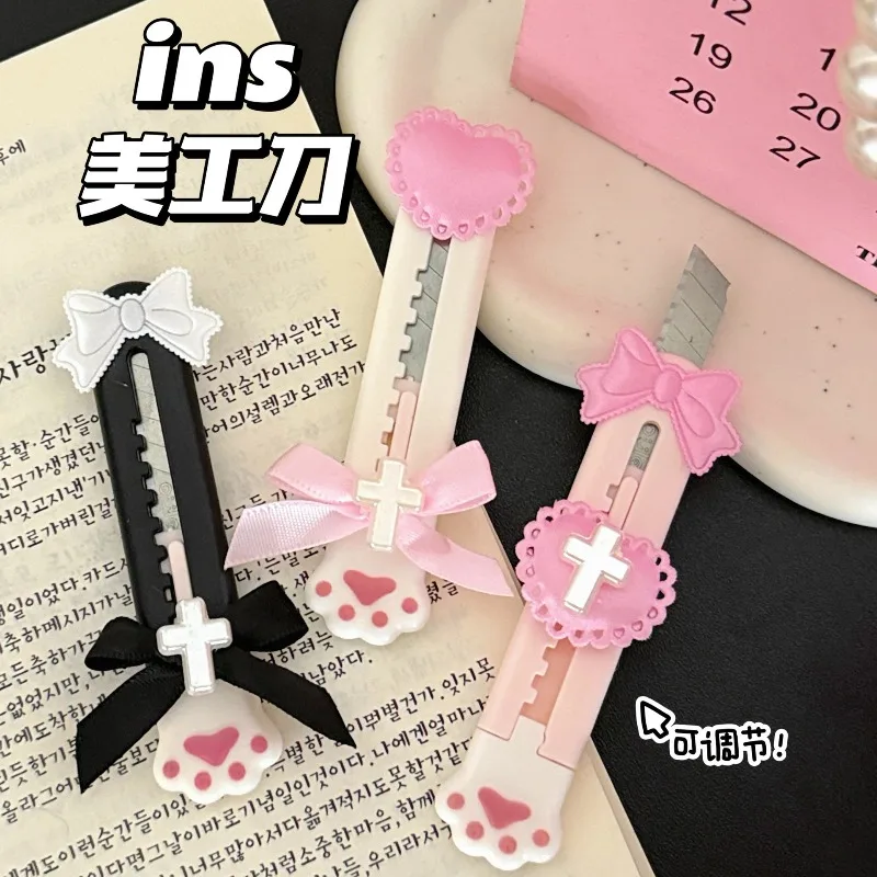 1 Stück Krallen-Kunstmesser, niedliches Teleskopmesser, Bastelmesser, sicher für Geschenke, zum Öffnen von Paketen, für den Haushalt – Detail 4