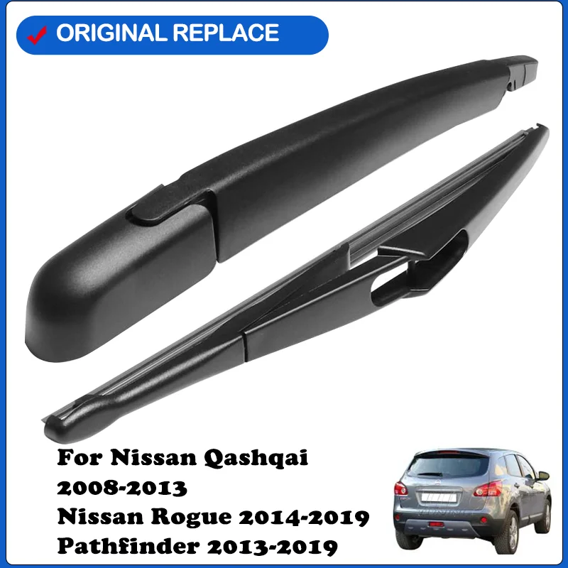 Rear Wiper Blade and Arm for Nissan Qashqai 2008-2013 Rogue Pathfinder Windshield Back Wiper Blade Arm 28780-3JA0A