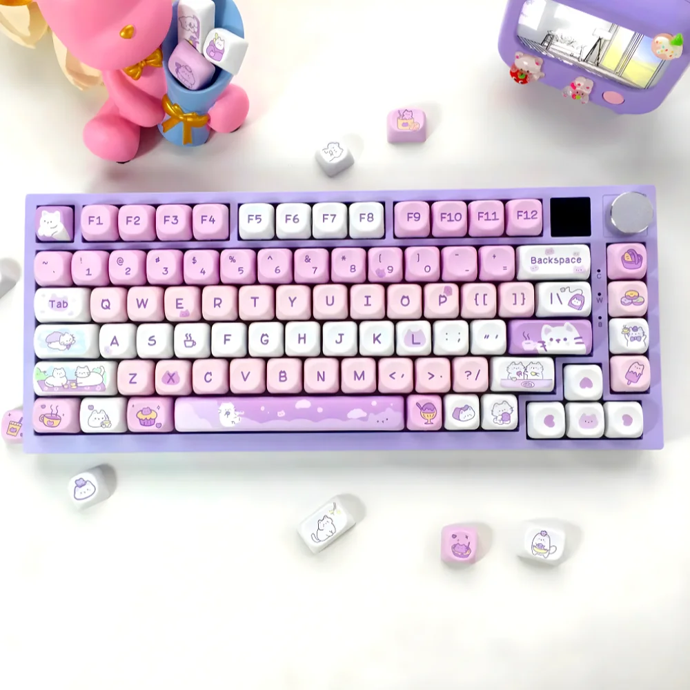 

MOA Key Cap Set PBT 95 Key Cute Anime Pet Puppy Personality for 60/64/84/98 Gaming Mechanical Keyboard MX Switch F87 HI75