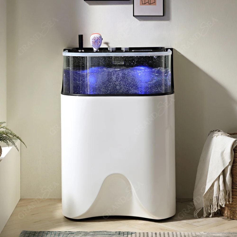 

High Quality Ozone Milk Pet Bubble Bath Acrylic Beauty Cleaning Pet Bathtub Pet Dog Cat Spa Beauty Bathtub