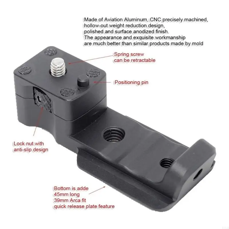 2025 New Teapto Lens Twlar Foot Stape Stand for RF600MM 800mm Series for 1/4 3/8 Mounts Mounts Twhelar Foot Support