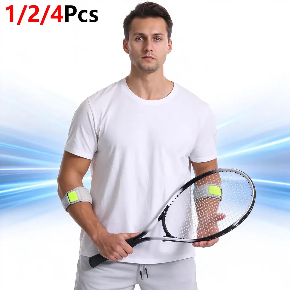 1/2/4Pcs Adjustable Forearm Elbow Brace for Tennis & Golf, Built-in Shock Absorption Pad,Breathable Elbow Strap to Epicondylitis