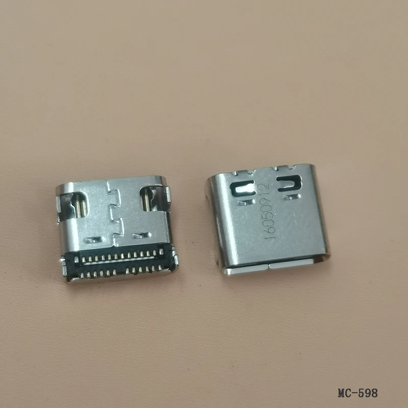 10 stücke Typ C 4 6 18 24 Pin SMT USB Port Buchse USB 3,1 Weibliche Lade Port SMD DIP für Huawei Samsung Lenovo Laptop Stecker – Detail 9