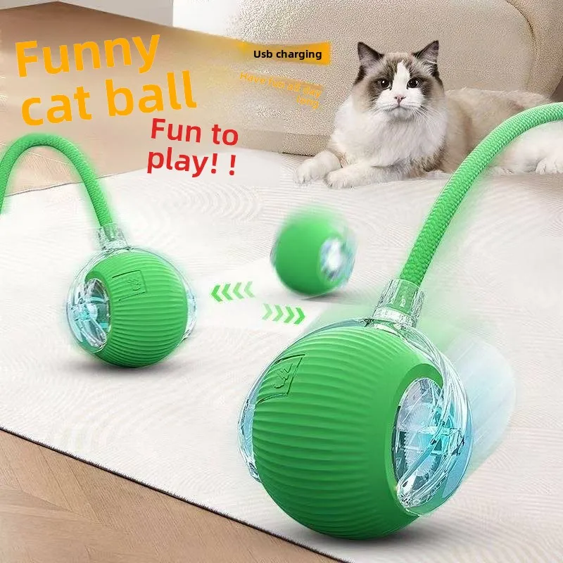 

360 ° Автоматический катящийся мяч для домашних животных, игрушки для щенков, прочный пластиковый материал для кошек и собак, интерактивная игрушка, тренировочные мячи для домашних животных