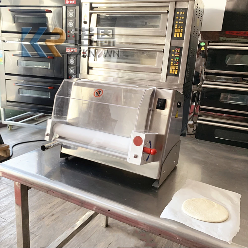 Automatic Rodillo para masa other snack roti pizza press pressing mini Electric pizza dough roller machines pizza roller sheeter