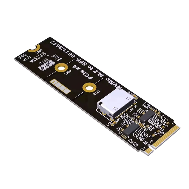 

AM-M. 2 Nvme Pcie 4.0 F4Q Adapter To Oculink SFF-8612 Female Board With Chip Pcie 5.0 X4 External Graphics Card