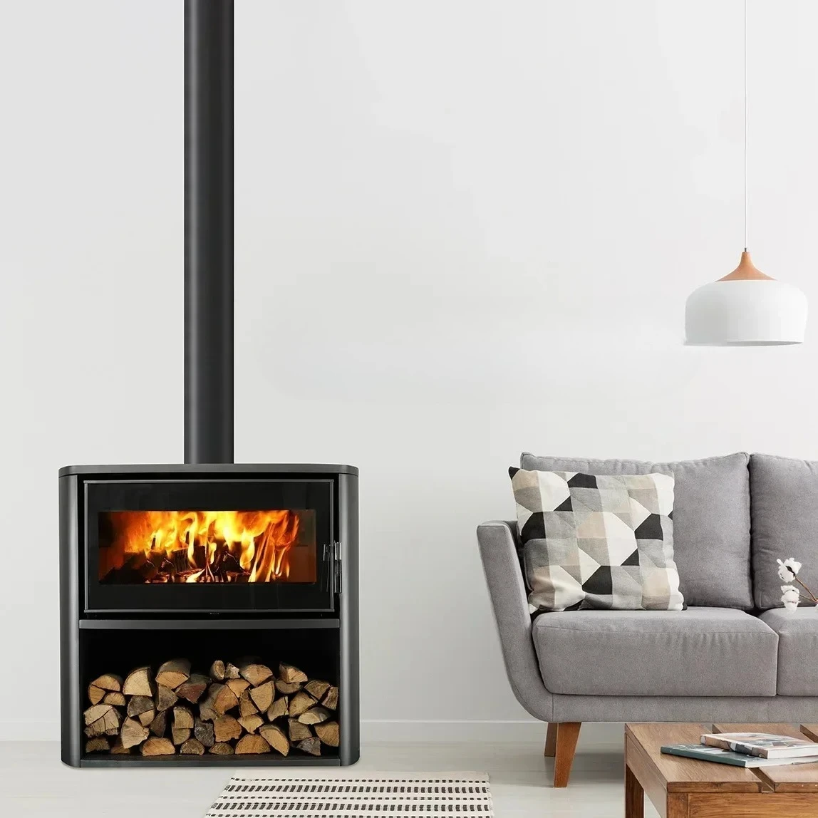 20031Ayh Original single fireplace, real fire firewood indoor firewood heating villa homestay decoration independent stove