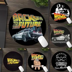 Movie Back To The Future Round Custom Skin Office  Desk Mat Table Keyboard Big Mouse Pad Laptop Cushion Office Desk Accessories