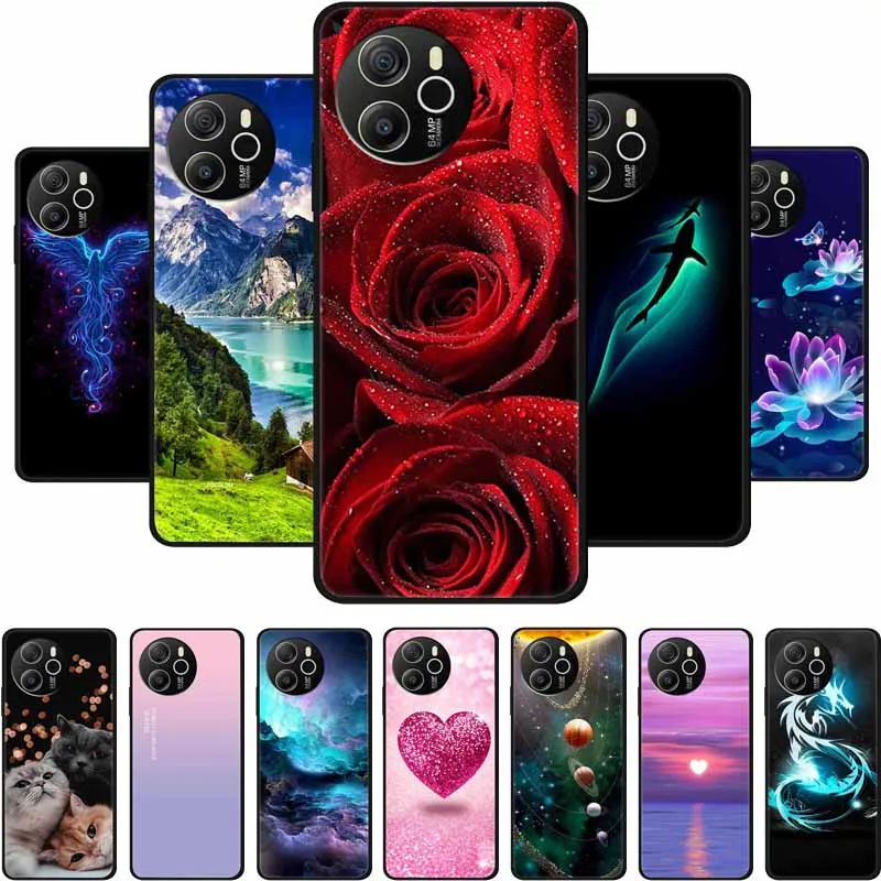 Etui na telefon Blackview Shark 8 Back Cover Case 6,78 "czarny silikonowy miękki Funda dla Blackview Shark 8 Case Bag Shockproof Coque