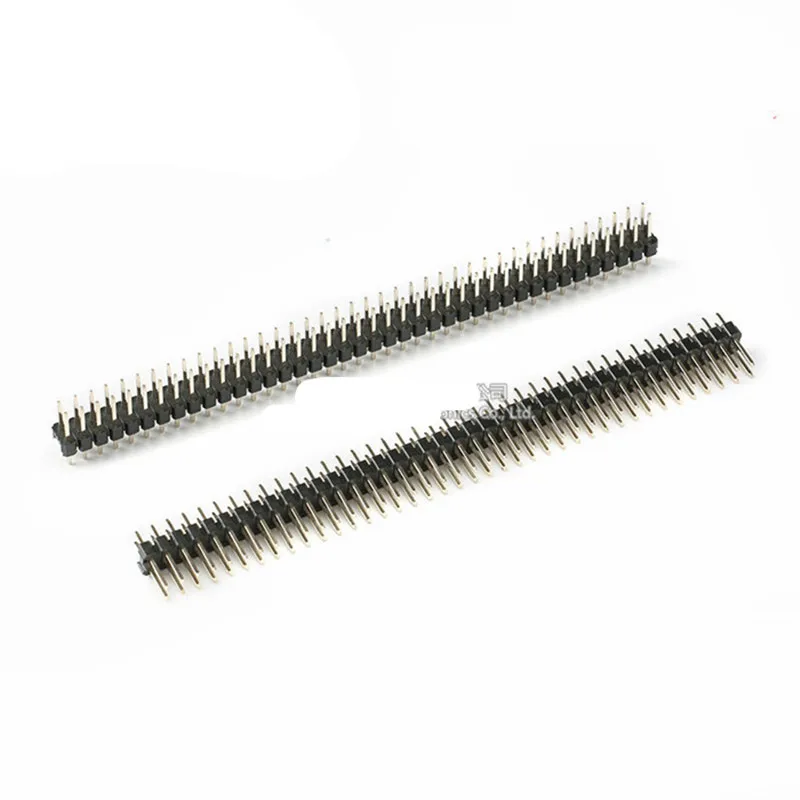 50pcs 2.54mm 2x40 Pin Male Double Row Pin Header Strip