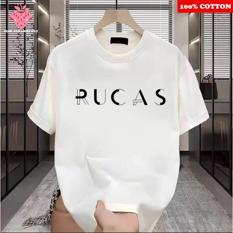 

Fashion Brand Letter Print T-shirt Men Women Summer 2025 New 100% Cotton American Street Short sleeves Tee Y2k Top mens clothing