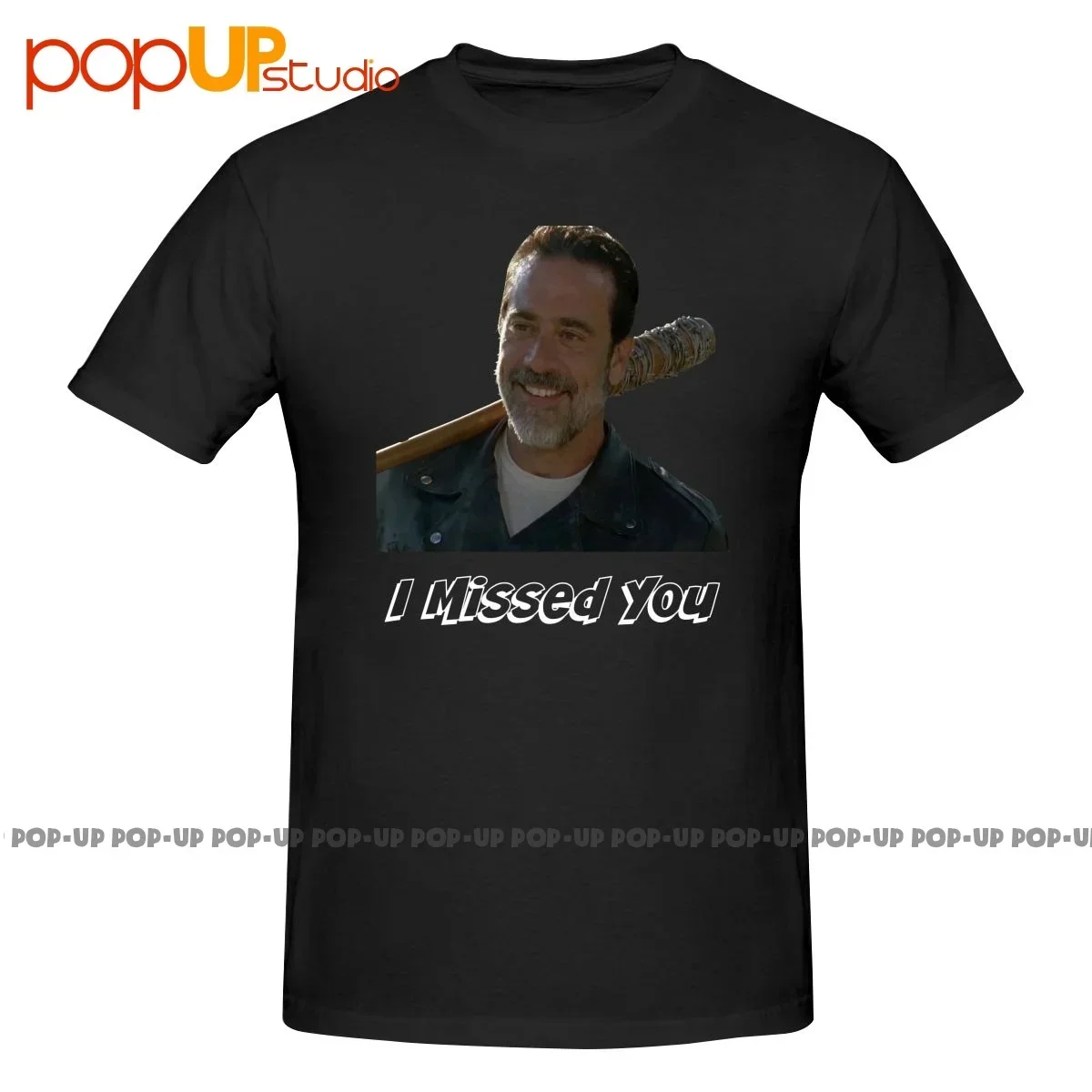 Negan I Missed You The Walking Dead Jeffrey Dean Morgan Shirt T-shirt Tee Cotton Natural