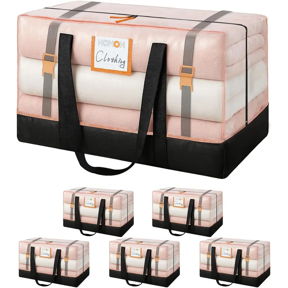 

Большие сумки для переезда, прочные упаковочные сумки грузоподъемностью 115 фунтов с внутренними компрессионными ремнями, сумка для хранения с молниями и прочными застежками.