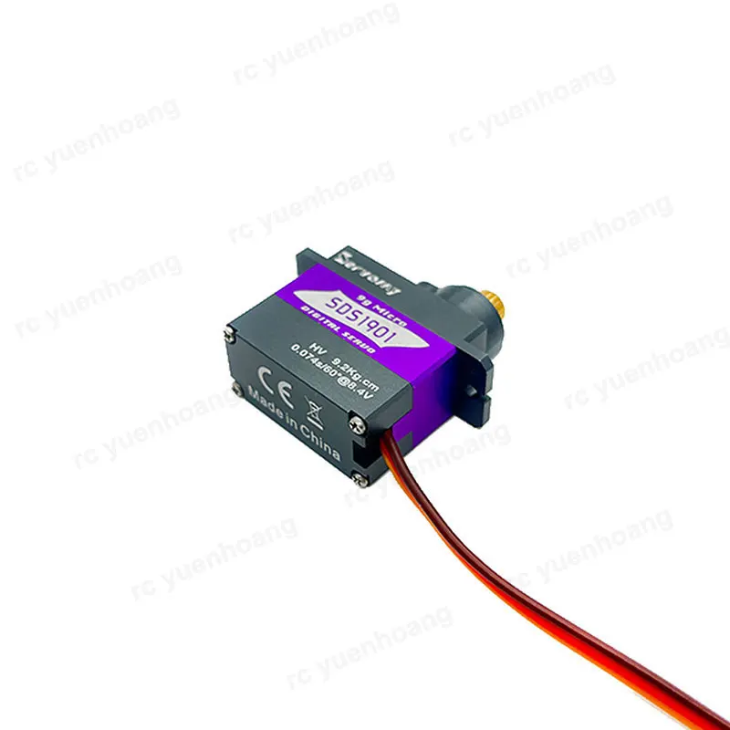 1 peça servomia sds1901hv 9g servo digital metal engrenagem grande motor coreless alto torque para rc carro avião robô acessório